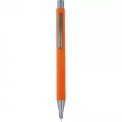 pomarańczowy - Długopis metalowy z lustrzanym grawerem