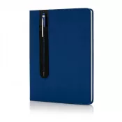 niebieski - Notatnik A5 Deluxe, touch pen