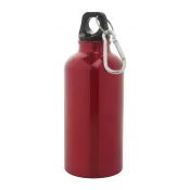 czerwony - Butelka aluminiowa 400 ml Mento