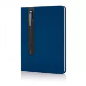 niebieski - Notatnik A5 z długopisem