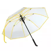 żółty - Przezroczysty parasol reklamowy VIP