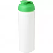 Biały-Zielony - Bidon Baseline® Plus o pojemności 750 ml z wieczkiem zaciskowym i uchwytem