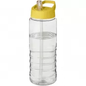 Przezroczysty-Żółty - Bidon H2O Treble o pojemności 750 ml z wieczkiem z dzióbkiem