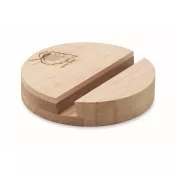Stojak na telefon z drewna brzozowego GROW ROUND STAND