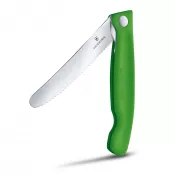 zielony - Składany nóż do warzyw i owoców Swiss Classic Victorinox