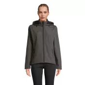 Softshell damski z kapturem Sol's RACE HOODED WOMEN Szarość Węgla Drzewnego