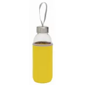 żółty - Szklana butelka TAKE WELL 450 ml