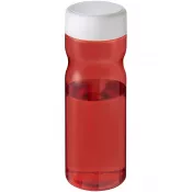 Biały-Czerwony - H2O Eco Base 650 ml screw cap water bottle