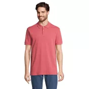 Koszulka polo męska z czesanej bawełny Sol's PACIFIC Folk Pink Twin