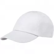 Biały - Cerus 6-panelowa luźna czapka z daszkiem