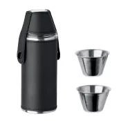Butelka stalowa 230 ml z 2 kieliszkami COCOON
