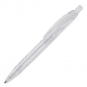 transparentny - Długopis z plastiku z recyklingu