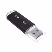 czarny - Pendrive Silicon Power Ultima U02 USB2.0 8-64GB