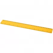 Żółty - Linijka Renzo o długości 30 cm wykonana z tworzywa sztucznego