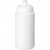 Biały - Bidon Baseline® Plus o pojemności 500 ml z wieczkiem sportowym