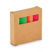 Zestaw 4 zakreślaczy w pudełku kraft HIGH4
