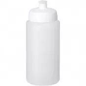 Biały-Przezroczysty - Bidon Baseline® Plus o pojemności 500 ml ze sportowym wieczkiem i uchwytem