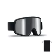 Gogle narciarskie UV400 lustrzane NISEKO Srebrny Blyszczacy