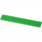 Zielony - Refari linijka z tworzywa sztucznego pochodzącego z recyklingu o długości 15 cm