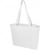 Biały - Weekender torba na zakupy z materiału z recyklingu o gramaturze 500 g/m²