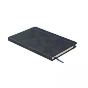 Notes A5 w twardej okładce z PU 80 kartek w linię TINT Niebieski
