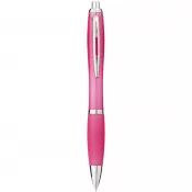 Różowy - Długopis z kolorowym korpusem i uchwytem Nash