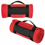 czerwony - Koc z polaru NASHVILLE 170 g/m²