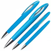 jasnoniebieski - Długopis plastikowy z obrotowym mechanizmem FAIRFIELD