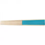 błękitny - Wachlarz z bambusa
