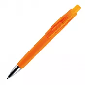 pomarańczowy - Miękki w dotyku długopis Riva