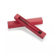 czerwony - Długopis w etui RIO