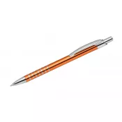 pomarańczowy - Długopis reklamowy metalowy RING
