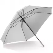 biały - Deluxe 27” Parasol w kształcie kwadratu z pokrowcem