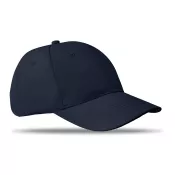 Czapka z daszkiem bawełniana 160 g/m² BASIE APOLLO Niebieski