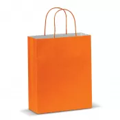 pomarańczowy - Torba papierowa 24x30x10 cm 120g/m²