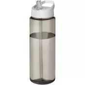 Biały-Ciemnografitowy - Bidon H2O Vibe o pojemności 850 ml z wieczkiem z dzióbkiem
