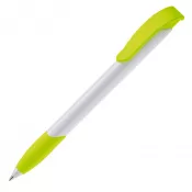 biało / jasnozielony - Długopis Apollo (kolor nietransparentny)