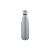 srebrny - Refill butelka ze stali nierdzewnej z recyklingu