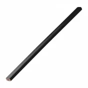 czarny - Ołówek stolarski drewniany 25 cm - HB