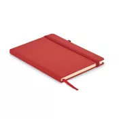 Notes A5 z recyklingu 96 kartek w linię ARPU Czerwony
