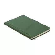 Notes A5 z kieszenią 80 kartek w linię CINCO Ciemnozielony