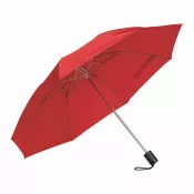 czerwony - Parasol składany bez automatu REGULAR