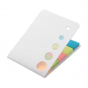 biały - Karteczki samoprzylepne w 5 kolorach Zinko
