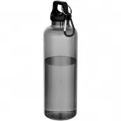 Czarny - Oregon butelka na wodę o pojemności 750 ml z karabińczykiem wykonana z tworzyw sztucznych pochodzących z recyklingu z certyfikatem RCS