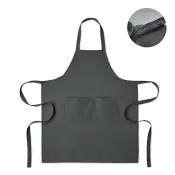 Fartuch z bawełny organicznej 240 g/m² GAMMA Kamienny Szary