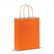 pomarańczowy - Torba papierowa 18x24x8 cm 120g/m²