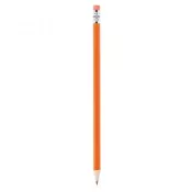 Pomarańczowy - Ołówek reklamowy z gumką
