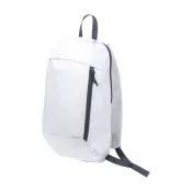 biały - Plecak reklamowy poliestrowy 130g/m² Decath