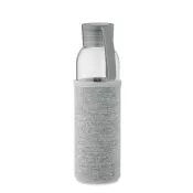 Butelka szklana z recyklingu 500 ml w etui EBOR Szary