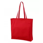 czerwony - Torba bawełniana Malfini Carry 901 280 g/m², 43 x 43 x 12 cm, z dnem i z bokami